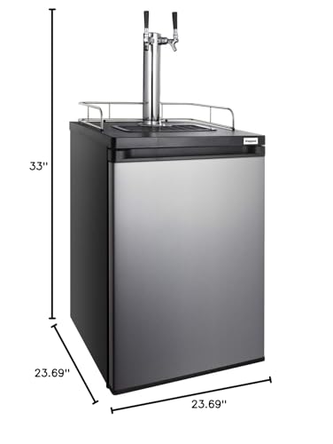Kegco HBK209S-2 Keg Dispenser, Stainless Steel,2 Faucet Without Kegs thumb #9