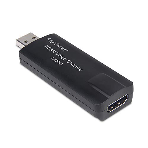 MyGica Video Capture Card ,HDMI to USB Switch Game Capture Recorder Device -HD 4K 30fps ,Plug & Play Record to Computer for Gaming, Streaming, Teaching, Video Conference,Live Broadcasting (USB 2.0)