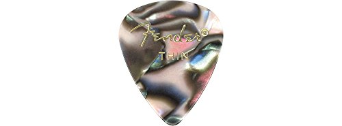 Fender 351 Premium Celluloid Lot de 12 médiators pour guitare Bleu Taille M - Les Beatles, Paul McCartney, John Lennon, RIngo Starr, George Harrison Fender 351 Premium Celluloid Lot de 12 médiators pour guitare Bleu Taille M – Image 3