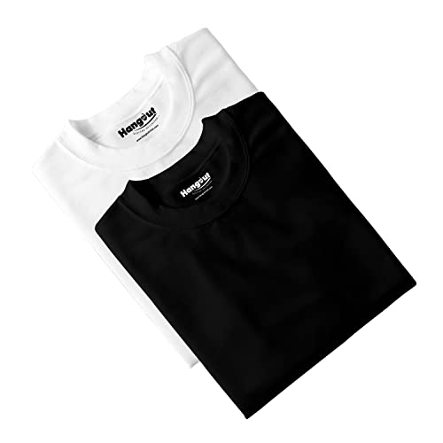Image of Hangout Hub HH95 Tshirt for Womens | Regular Fit | Super Combed Cotton Women T-Shirt | Solid Plain Tees | Round Neck T Shirt | Half | Pack of 2 | 3 | 4 | 5 | 6