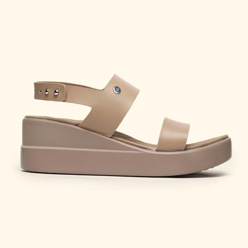 Image of YOHO Bliss Platform Heel Sandals for Women | Orthopedic Cushioned Footbed Footwear | Comfortable Open Toe Wedges | 006