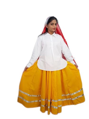 Image of BookMyCostume Haryana State Traditional Thel Costume for Girls and Women 6-7 years