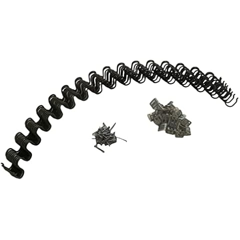 10 x 27" MASTA Upholstery Replacement Sofa Springs - Including Clips and Nails - 27 Inch - 10 Pc - Serpentine Zig Zag Chair Repair Springs Cover