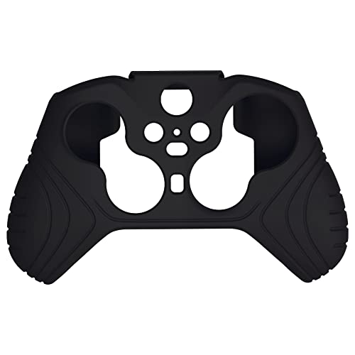 PlayVital Samurai Edition Anti Slip Silicone Case Cover for Xbox Elite Wireless Controller Series 2 Core, Ergonomic Soft Rubber Skin Protector with Thumb Grip Caps - Black