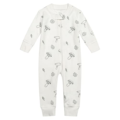 Owlivia Organic Cotton Baby Boy Girl Zip up Sleep 'N Play Pjs, Footless, Long Sleeve