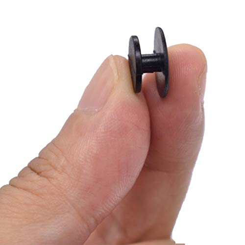 250pcs Black Buckle Plastic Button Accessories Charm Backs For Flat Shoe and Wristband Charms Back Factory DIY Ornaments