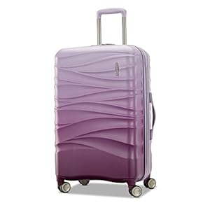 American Tourister Cascade Hardside Expandable Luggage Wheels, Purple Haze, 24-Inch Spinner