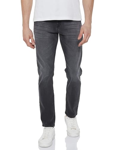 Image of INKD Men's Regular Fit Jeans - Mid-Rise | Cotton Blend | Lightweight | Classic 5 Pocket Styling
