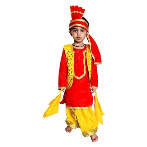 Indian Traditional Punjabi/Bhangra Boy Costume Punjabi Folk Dance Costume Bhangra for Boys