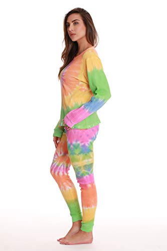 Just Love Women's Tie Dye Two Piece Thermal Pajama Set 6770-10363-Xxl #TOP1