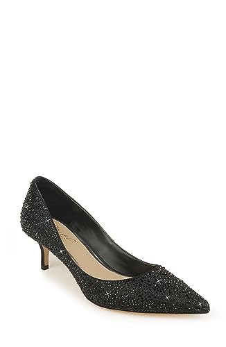 Jewel Badgley Mischka Frenchie Wide Width Pointed Toe Kitten Heel