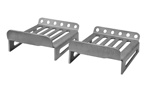 DAREBUILT BAKING OVEN STEEL Wood Log Rack- 2 Piece Log Rack- Fits universal large wood fired pizza ovens.