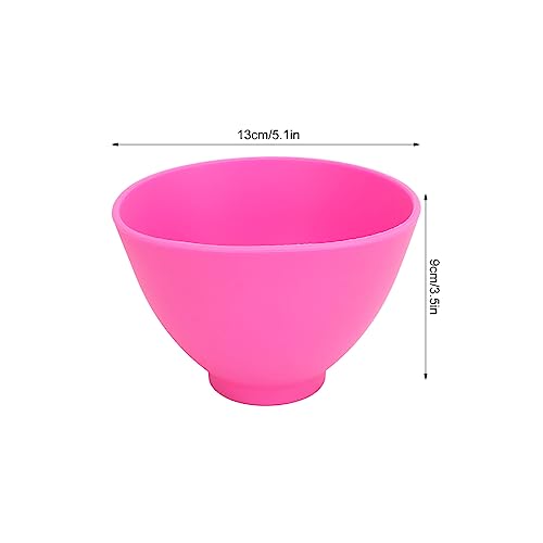 Tazón flexible reutilizable de silicona para mezclar miniatura 5