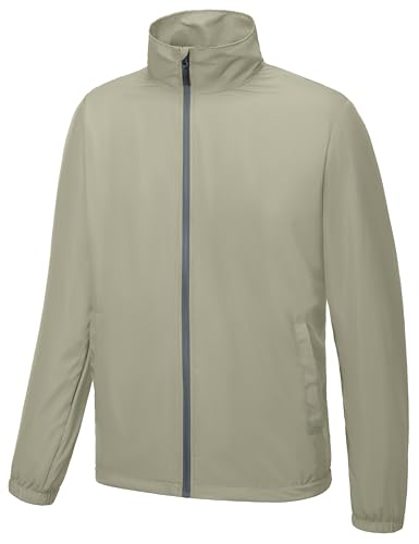 Image of Little Donkey Andy Men's Lightweight Breathable Windbreaker Golf Jacket UPF50+ Windproof Outdoor Running Coat