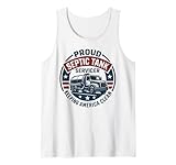 Mens Proud Septic Tank Servicer Keeping America Clean Tank Top