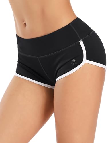 Women's Booty Shorts Workout Butt Lifting High Waist Yoga Running Gym Shorts