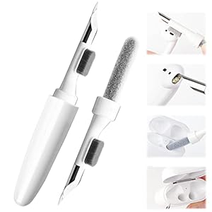 Multifunctionele Airpods schoonmaakpen, draadloze oordopjes schone pen, reinigingskit voor Bluetooth oortelefoon case reinigingshulpmiddelen voor Airpods 1 / 2 / 3 / Pro (witte pen)