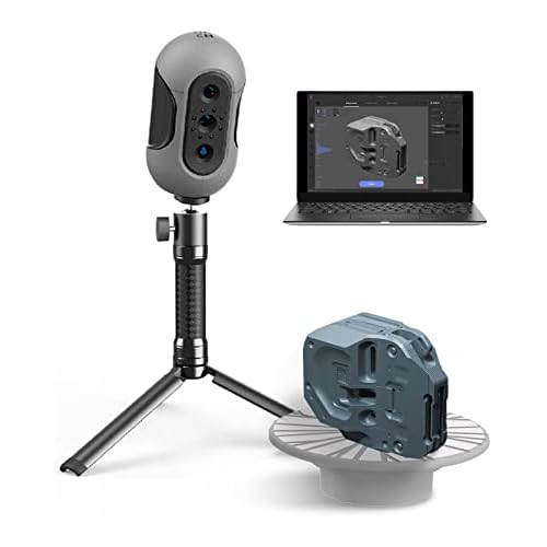 Mole 3D Scanner,0.1MM Resolution,No Marker Scan with 0.05 MM Accuracy, Professional 3D Scanners with Multispectral Technology,Turntable Handheld Scan
