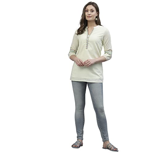 Image of Mode By Red Tape Women's Regular Tunic (MFT0056 Lime L)