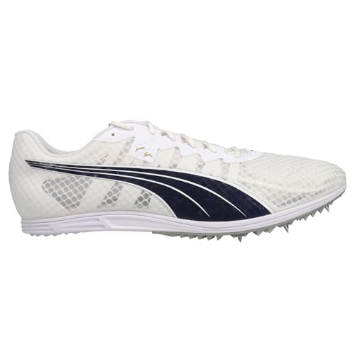 PUMA Mens Evospeed Mid-Distance X Tracksmith and Field Running Sneakers Shoes - White