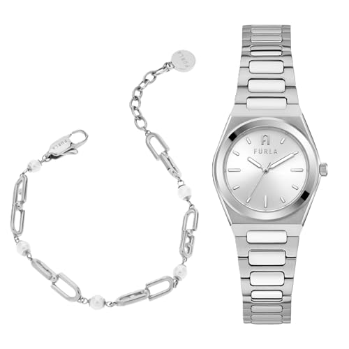 [FURLA(�t����)]���v �u���X���b�g �M�t�g�Z�b�g �N�H�[�c ���퐶���h�� �~�l�����K���X �V���o�[�J���[ WW00020010L1/FJ0929BTU ���f�B�[�X [���s�A���i]