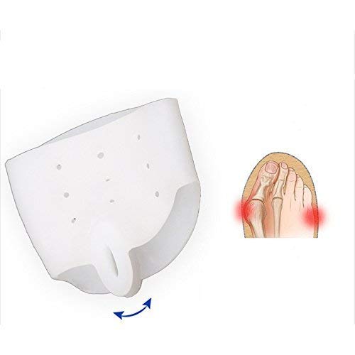 Swadhin One Pair Silicone Soft Gel Pad Toe Separator Socks Foot Support Pain Relief Breathable & Soft Gel Pad For Front Foot Corns, Callus, Warts Night Forefoot Pad Insoles for Women (Free Size) 4