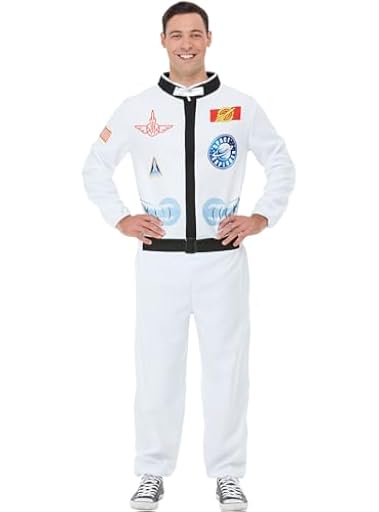 Funidelia | Disfraz de astronauta para hombre y mujer Hombre del Espacio, Profesiones - Disfraz para adultos y divertidos accesorios para Fiestas, Carnaval y Halloween - Talla XL - Blanco | Ya disponible en tu tienda friki favorita! En mundofriki.es!