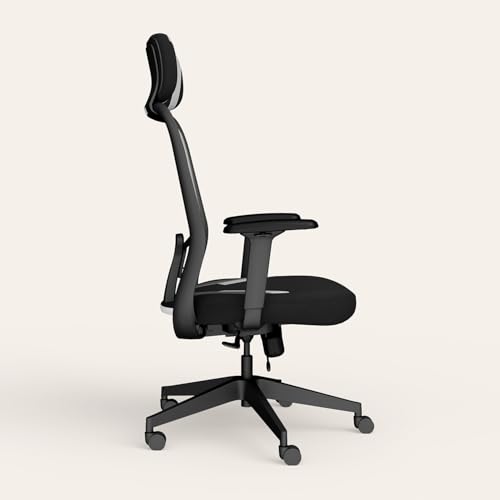 Image of Interio by Godrej Camo High Back Fabric Ergonomic Gaming Chair (Black Mint) 1-Year Warranty, 3D Armrest, Adjustable Lumbar and Height