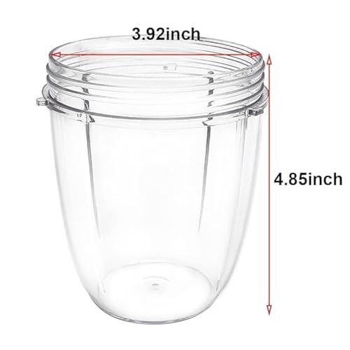Image of Small Replacement Cup (530ml / 18 oz) for Nutri Bullet 600W & 900W Blenders - Compact Jar Only (No Blade Assembly) - Kaus Kitchen