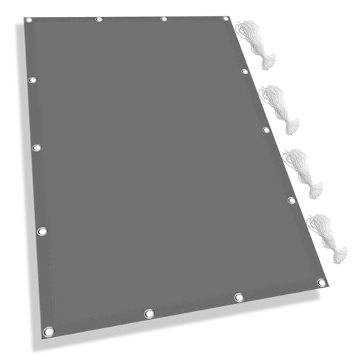 Toile ombrage rectangulaire protection solaire extérieure gris clair