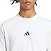 adidas Men's Essentials 3-Stripes Single Jersey T-Shirt, White/Black