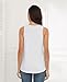 Smile Fish Women Crewneck Flowy Loose Fit Tank Top Sleeveless Summer Tops Shirts Cotton White,M