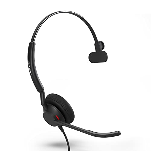 Jabra Engage 50 II Casque Filaire Mono – Technologie antibruit à 3 micros et câble USB-A, Ultra léger – Fonctionne avec Toutes Les principales Plateformes de Communication unifiée telles Que Zoom &