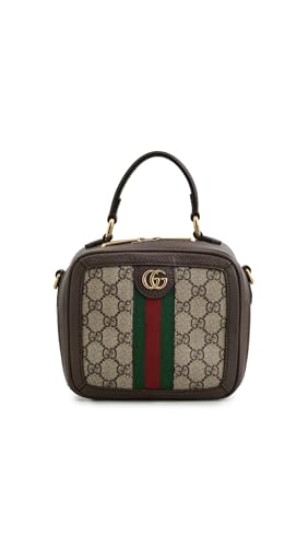 WHAT GOES AROUND COMES AROUND Womens Pre-Loved Gucci Ophidia Top Handle Mini Bag Brown One Size