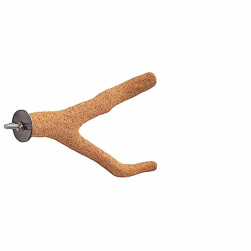 Image of Super Bird Creations SB1148 Sure-Grip Grooming Y-Perch Small, Small /Medium Bird Size - Enriches Beak and Foot Health - Ideal for Parrotlets Parakeets Quakers - Small Bird Size, 3 /4 inch diam x 8 inch (Small)