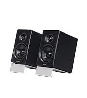 Edifier M60 Multimedia-Lautsprecher Bluetooth 5.3, 66W RMS, Hi-Res Audio & Hi-Res Wireless Audio, LDAC, 3 Mittelbass & 1 Hochtöner, USB-C & Aux-Eingänge, Kompakter Desktop Lautsprecher - Schwarz