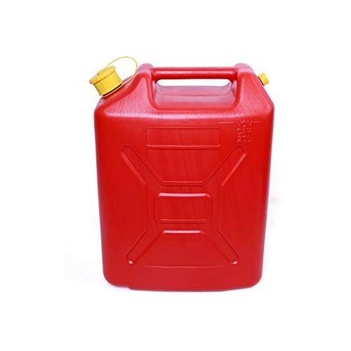XuQinQin Portable fuel tank, thick plastic portable small petrol can 5L, 10L, 15L emergency spare car fuel storage tank gasoline container (Color : 20L)