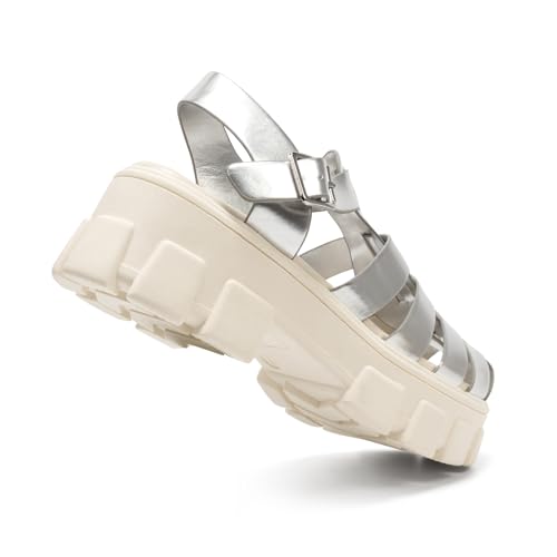 Image of Colgo Womens Platform Wedge Sandals Chunky Block Heeled Adjustable Buckle Fisherman Sandals for Summer
