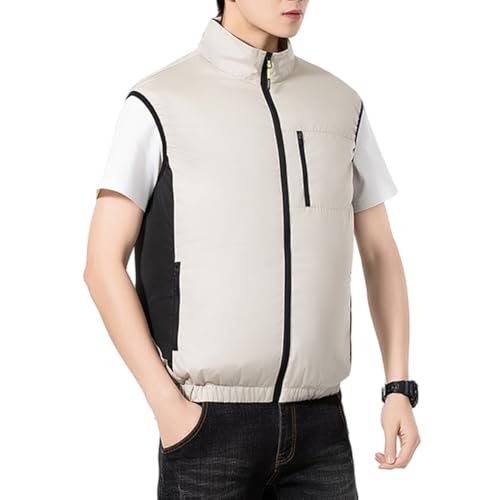 Rechargeable Cooling Vest for Men with 2 Fans | 3-Speed Adjustable Air Conditioned Jacket | Lightweight Ice Jacket for Outdoo