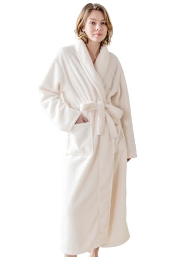 KORBLISS Robes for Women – Premium Plush Fleece Long Bathrobe