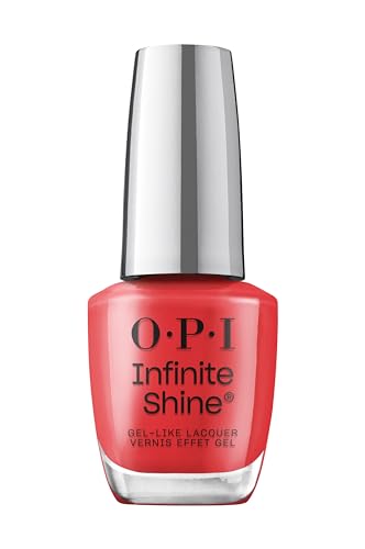 OPI Infinite Shine Nail Polish - Red Shades - Gel Like & Long Lasting - with Pre-Cured Gel Technology & OPI Pro-Wide Brush (15ml)