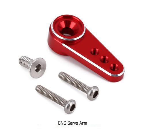 Red Aluminum Steering Linkage & Servo Mount Set For Axial SCX24 RC Crawler - Upgrade Parts For ES08MA II Servo - View #7