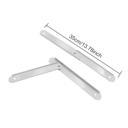 Image of 2X Folding Step Ladder Hinge Attachment Stepladders Tie Rod Replacement Kit White