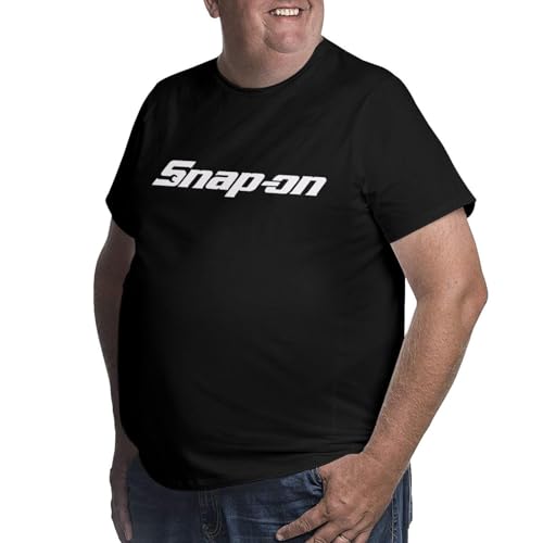 Snap-On Big Size Men's T-Shirt Mens Soft Shirts Short-Sleeved Tee2