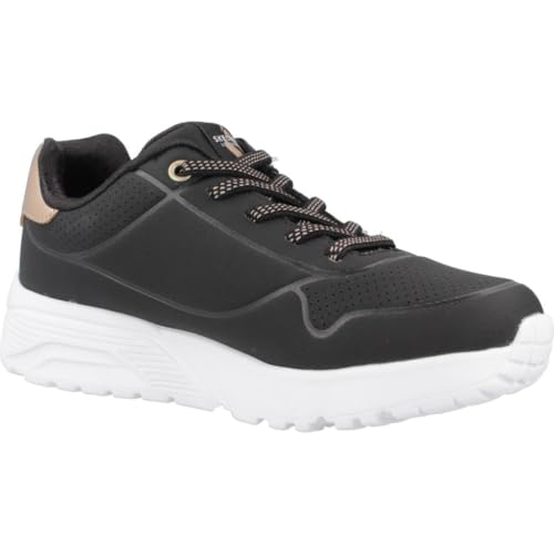 Skechers Fille Uno Lite Metallic Mode, Noir, 28 EU
