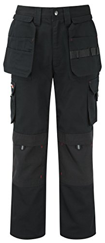 TuffStuff 700 - Pantalones de trabajo, Negro, 34W x 32.5L