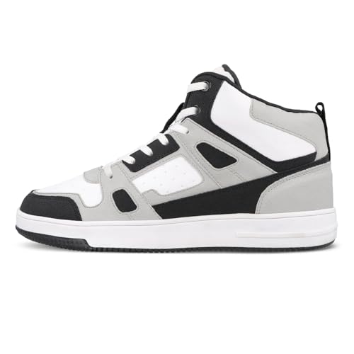 Image of WALKAROO High Top Casual Sneakers for Men's|Stylish and Comfortable|Cushion Insole and Slip-Resistance Outsole|Perfect Casual Wear|WY3466