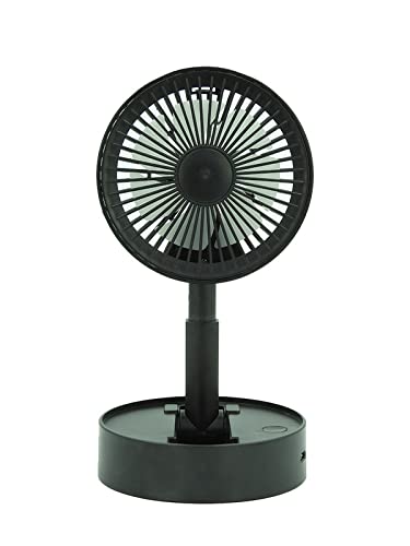 Handheld Mini Fan Adjustable, Portable Rechargeable Small Desk Fan, USB Charging Personal Fan for Traveling, Home, Office, Camping, Outdoor, Pocket Fan - Black