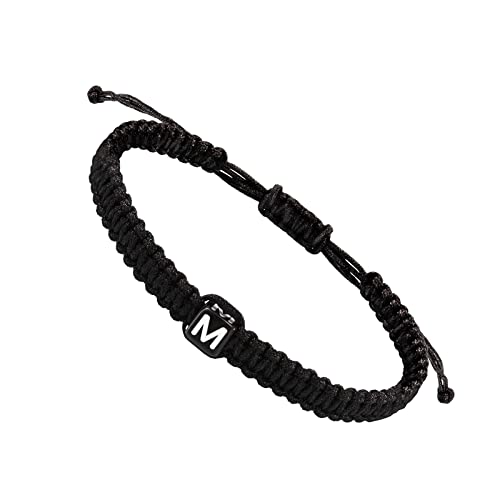 Generisch Pulsera de plata de oro para niñas y mujeres, chapada en oro de 18 quilates, delicada pulsera fina con letra, pulsera personal para mujer, oro rosa, grabado, pulsera de plata, cadena de
