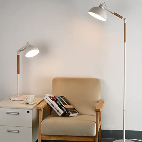 Iluminación insuficiente solucionada con la lámpara de pie nórdica de madera 7